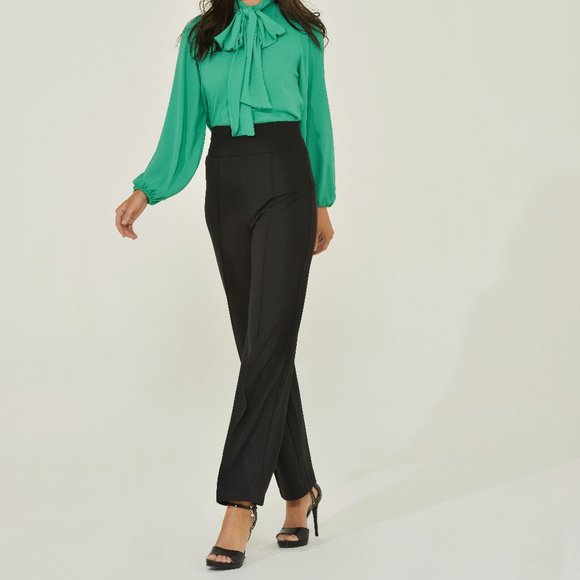 Black Palazzo Pant for Women | The cream of the crop Pintuck pant | Sustainable - Picture 12 of 15